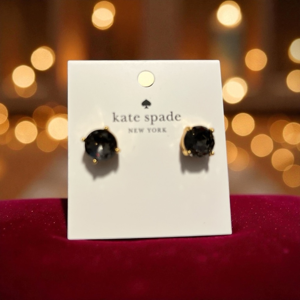 Kate Spade Black and Gold Earrings